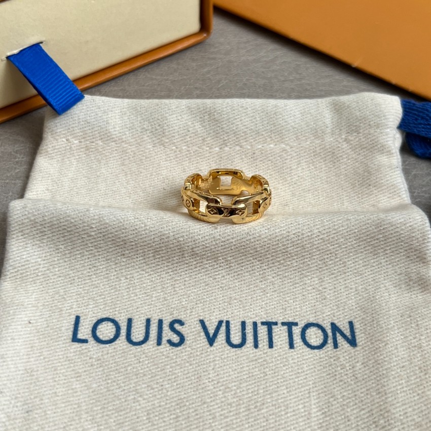 ルイヴィトン ハイブランド モノグラムリンクリング チェーンモチーフジュエリー 口コミ多数_5