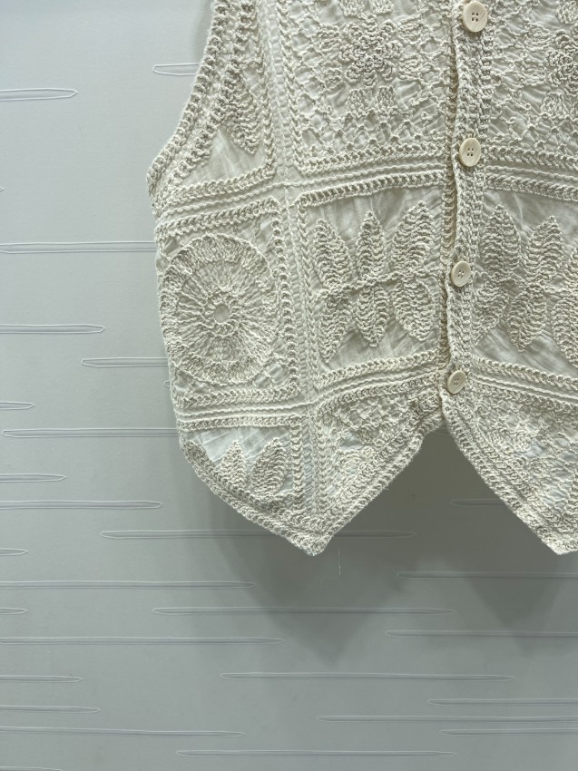 ディオール 本物級コピー レースニットベスト フローラル編みデザイン 通気_5