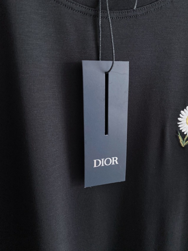 ディオール スーパーコピー 半袖Tシャツ フラワー刺繍ロゴデザイン シンプルデザイン 高再現度_6