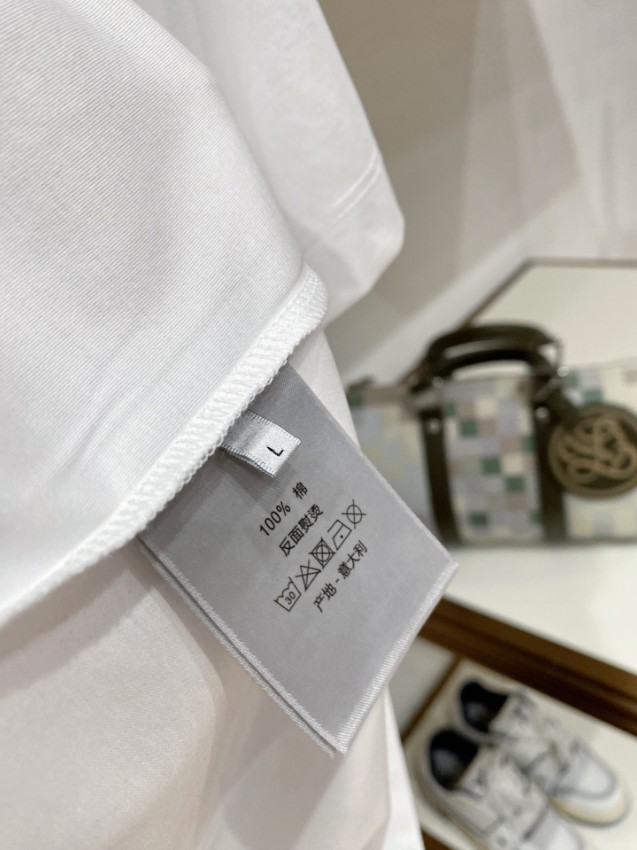 ディオール 格安 半袖Tシャツ ミニロゴ刺繍シンプルデザイン 男女兼用 本格派モデル_5