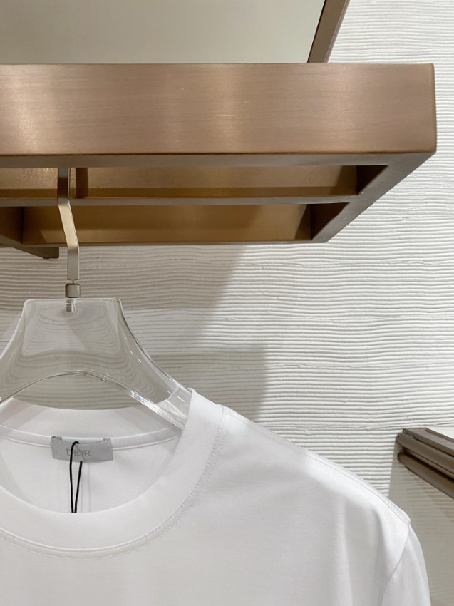 ディオール 格安 半袖Tシャツ ミニロゴ刺繍シンプルデザイン 男女兼用 本格派モデル_3