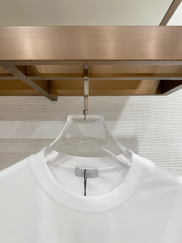 ディオール 格安 半袖Tシャツ ミニロゴ刺繍シンプルデザイン 男女兼用 本格派モデル_2