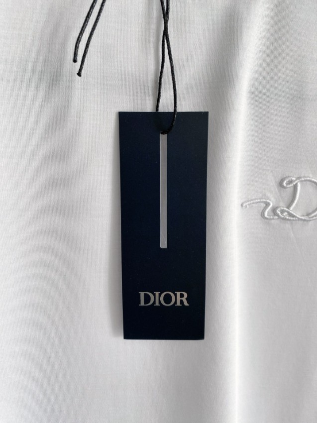 ディオール 格安 半袖Tシャツ ミニロゴ刺繍シンプルデザイン 男女兼用 本格派モデル_7
