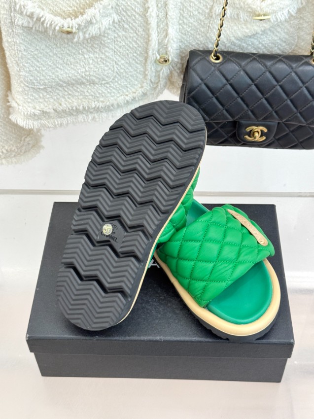 シャネル n級 サンダル キルティングデザイン フラットソール仕様 上質感 満足度高い_6
