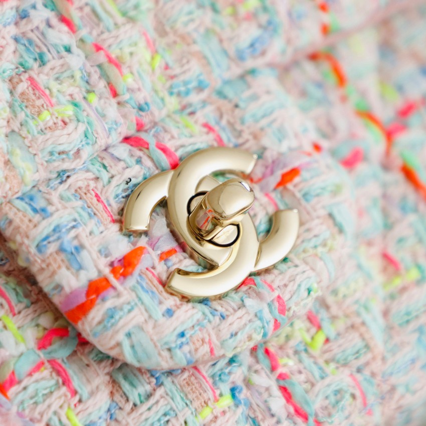 シャネル ハイブランド チェーンショルダーバッグ ツイードデザイン フラップ仕様 上質感 口コミ多数_6