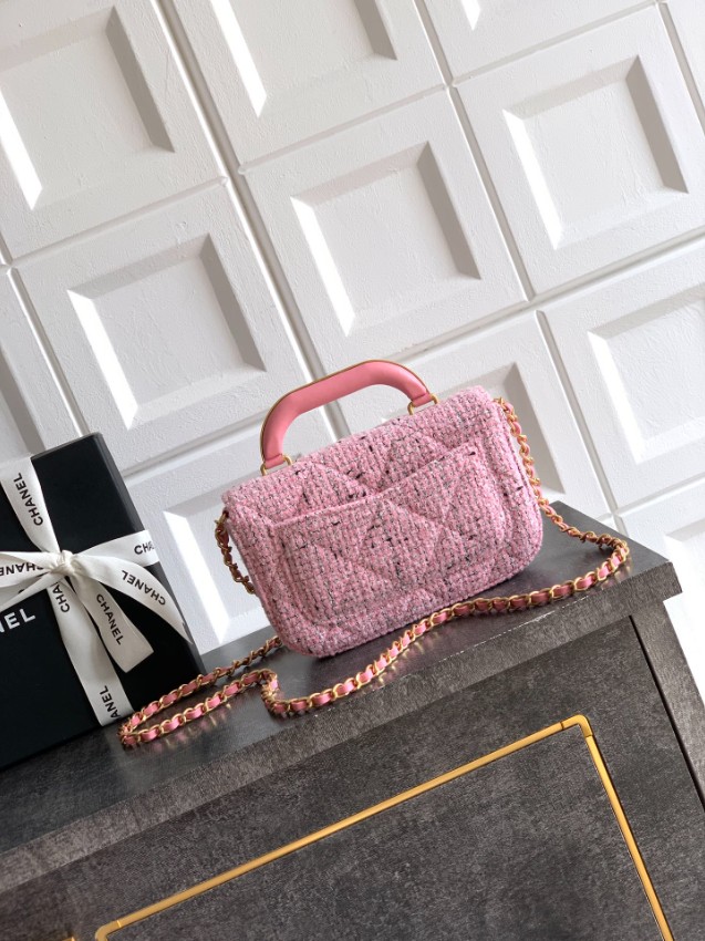シャネル n級 ハンドバッグ ツイードデザイン チェーンストラップ仕様 上質感 高評価_3