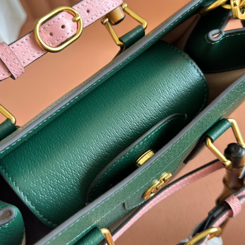 グッチ n級 ハンドバッグ バンブーハンドル レザー調ツートンデザイン 激安モデル 上質感_5