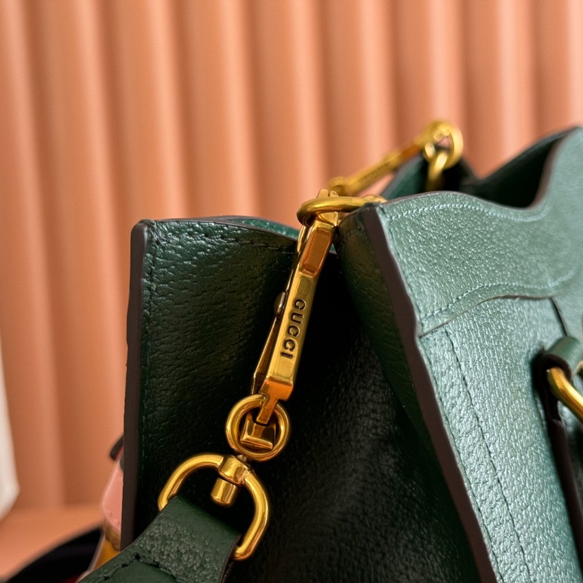 グッチ n級 ハンドバッグ バンブーハンドル レザー調ツートンデザイン 激安モデル 上質感_7