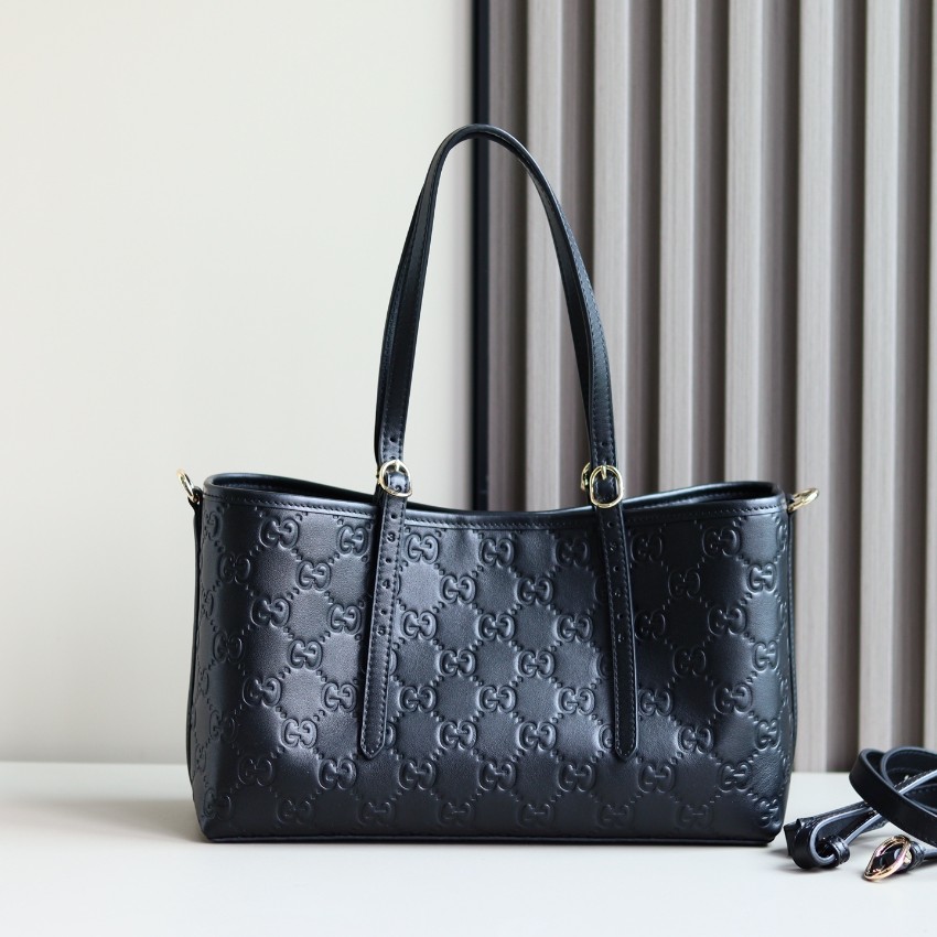 グッチ ブランド コピー トートバッグ GGエンボスレザー シンプルデザイン 実店舗運営_2