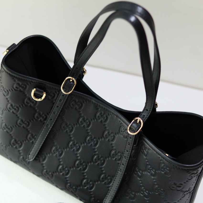 グッチ ブランド コピー トートバッグ GGエンボスレザー シンプルデザイン 実店舗運営_5
