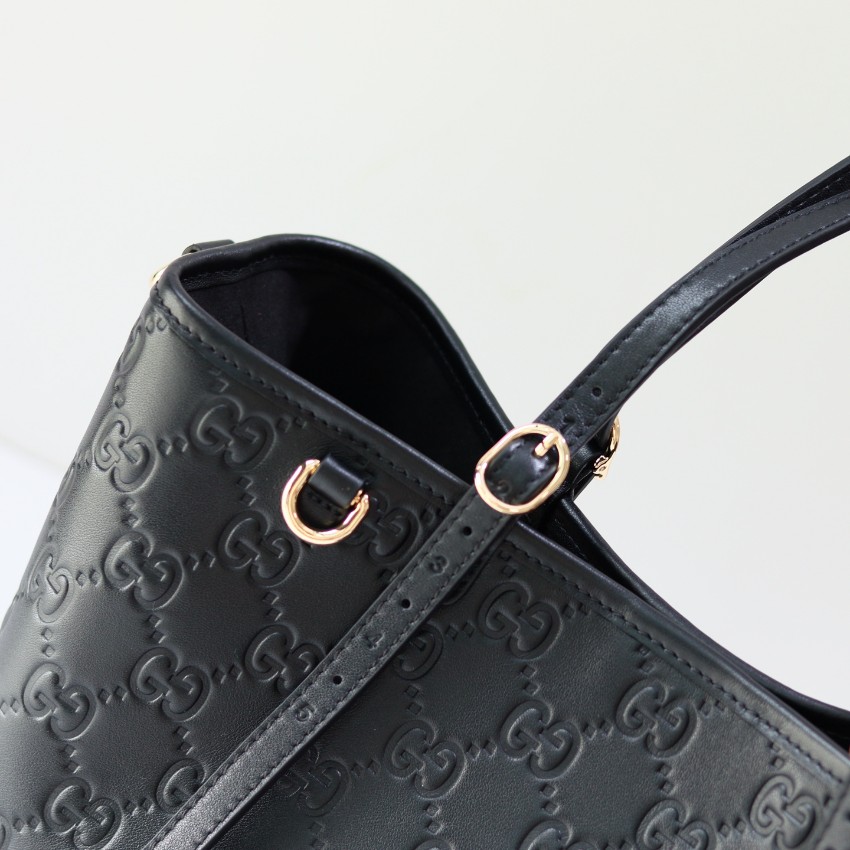 グッチ ブランド コピー トートバッグ GGエンボスレザー シンプルデザイン 実店舗運営_6