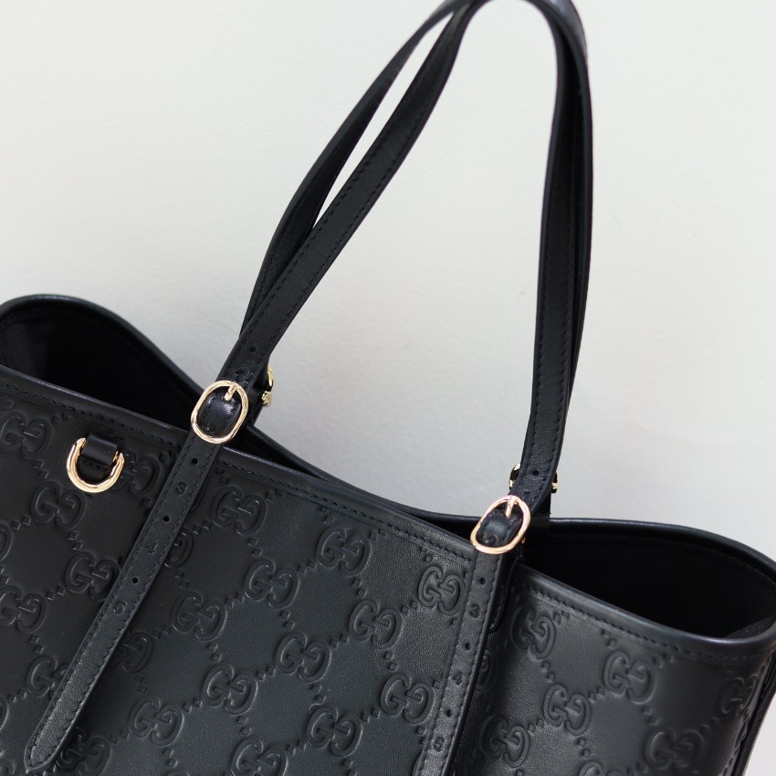 グッチ ブランド コピー トートバッグ GGエンボスレザー シンプルデザイン 実店舗運営_8