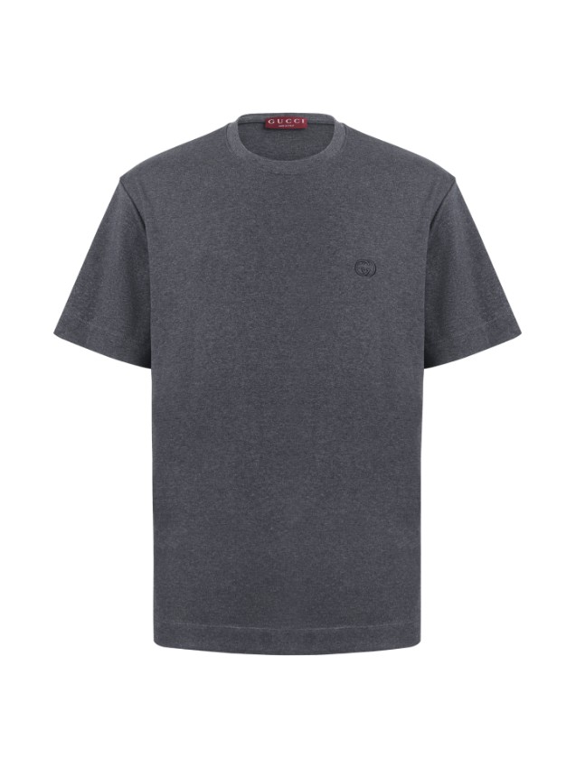 グッチ n級 Tシャツ ミニロゴ刺繍 クルーネックシンプル設計 通気性抜群 高評価モデル_1