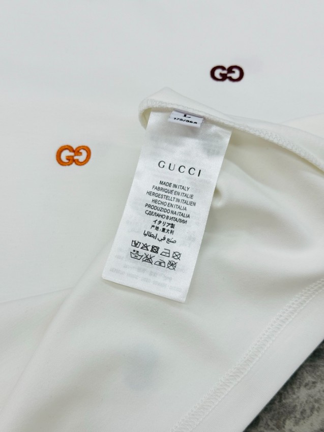 グッチ ハイブランド Tシャツ マルチGGロゴプリント クルーネックデザイン 通気仕様 新作モデル_3