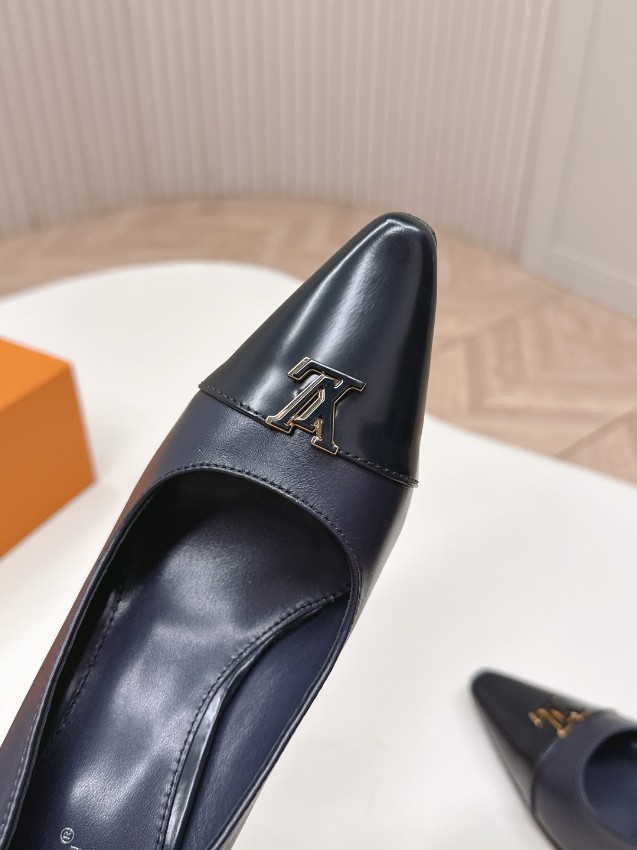 ルイヴィトン ハイブランド パンプス ポインテッドトゥ レザー仕上げ エレガント設計 定番_6