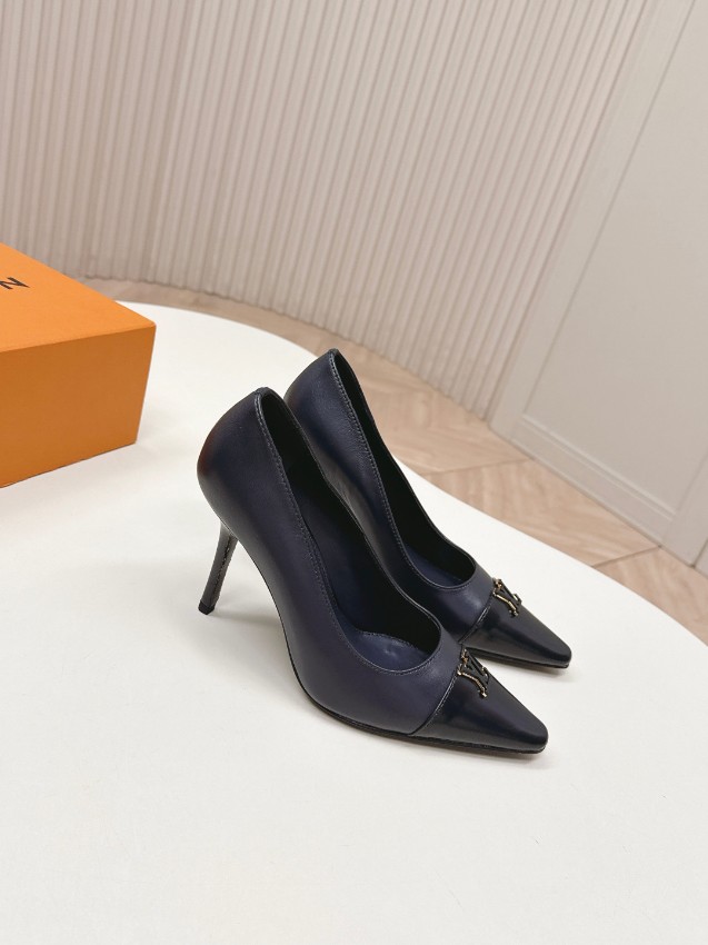 ルイヴィトン ハイブランド パンプス ポインテッドトゥ レザー仕上げ エレガント設計 定番_3