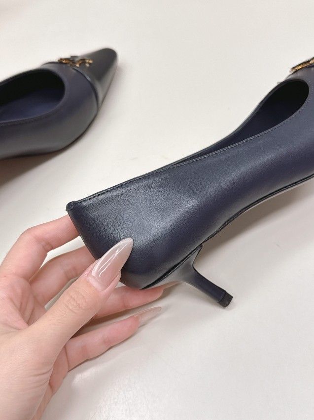 ルイヴィトン n級 パンプス ポインテッドトゥ レザー切替 スリムヒール設計 上質感_7