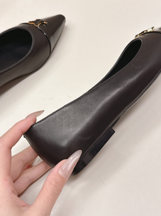 ルイヴィトン 格安 フラットパンプス ポインテッドトゥ エナメル切替 軽量設計 実店舗運営_5