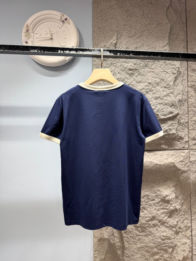 ディオール 本物級コピー ロゴプリントTシャツ 半袖配色デザイン 通気 肌触り良好 ブランド服コピー激安_3