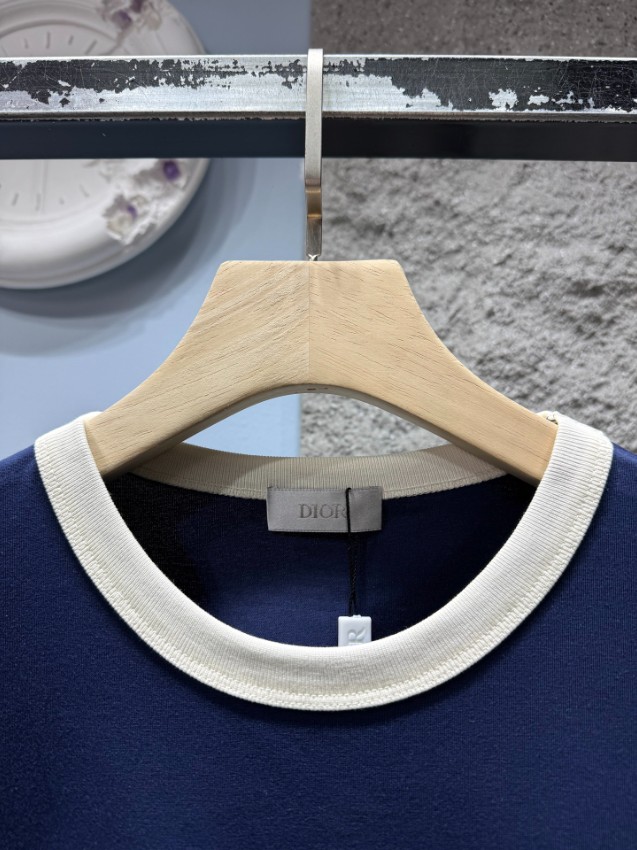 ディオール 本物級コピー ロゴプリントTシャツ 半袖配色デザイン 通気 肌触り良好 ブランド服コピー激安_2