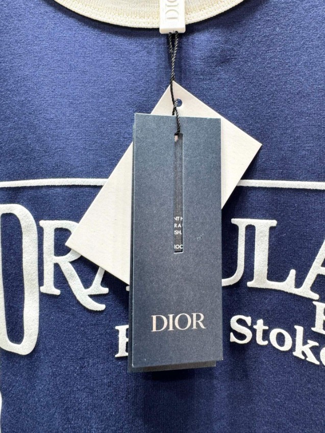 ディオール 本物級コピー ロゴプリントTシャツ 半袖配色デザイン 通気 肌触り良好 ブランド服コピー激安_7