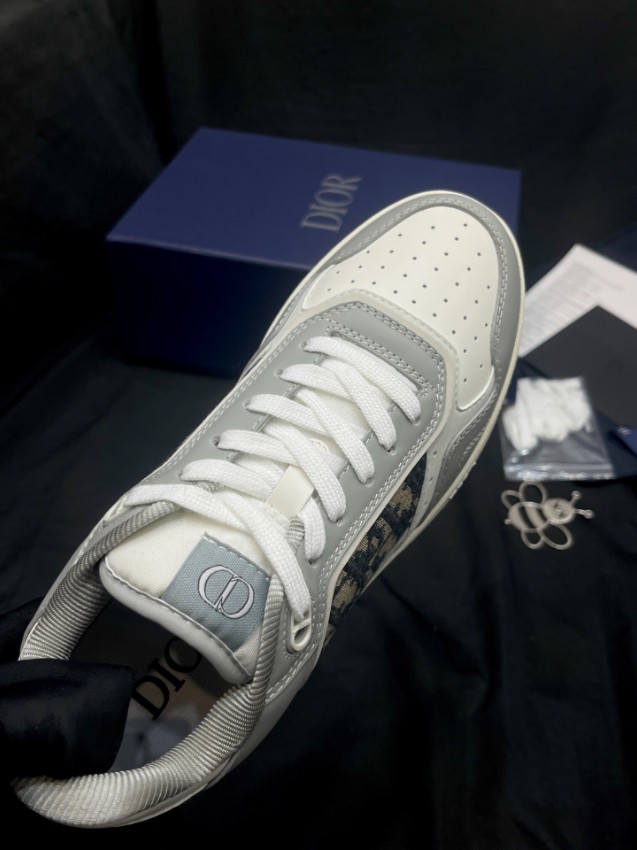 ディオール ハイブランド スニーカー ローカットデザイン ロゴパネル切替 高級レベル仕様_2