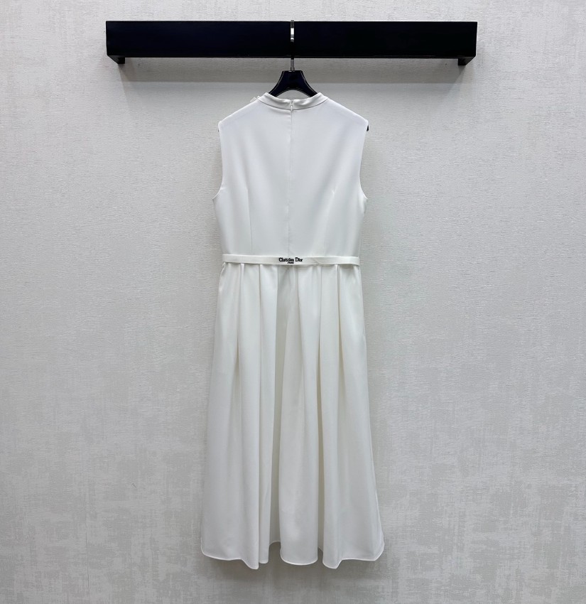 ディオール スーパーコピー ノースリーブワンピース ミニマルデザイン ベルト付きフレア 高級感仕上げ_2