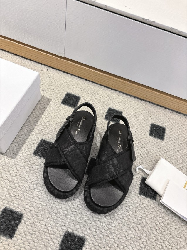 ディオール ブランド コピー クロスストラップサンダル 厚底デザイン 高評価_3