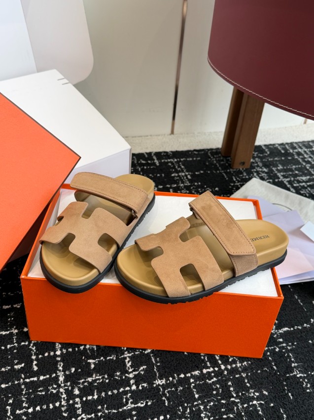 エルメス ブランド コピー サンダル Hカットデザイン スエード調ストラップ 上質感モデル 新作_2