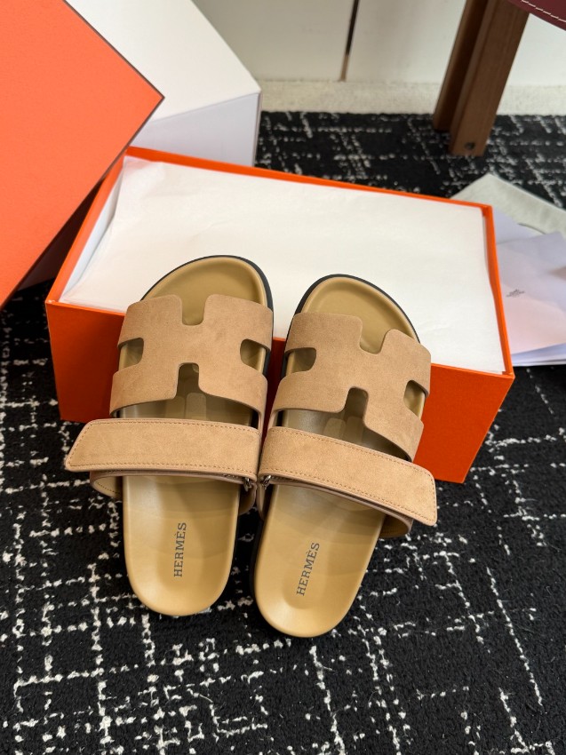 エルメス ブランド コピー サンダル Hカットデザイン スエード調ストラップ 上質感モデル 新作_3