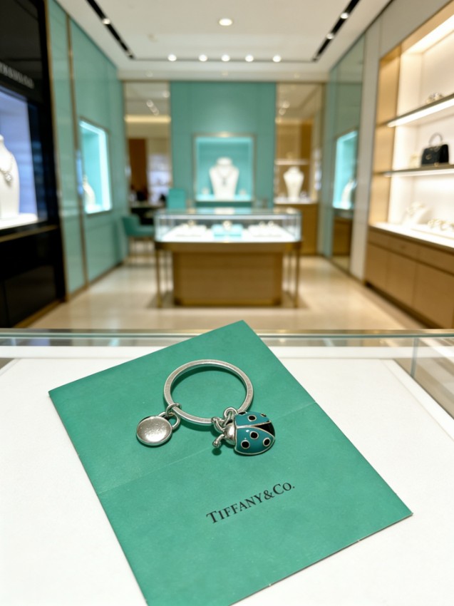 ティファニー ハイブランド レディバグキーリング エナメルチャームデザイン 丁寧な縫製 高評価_2