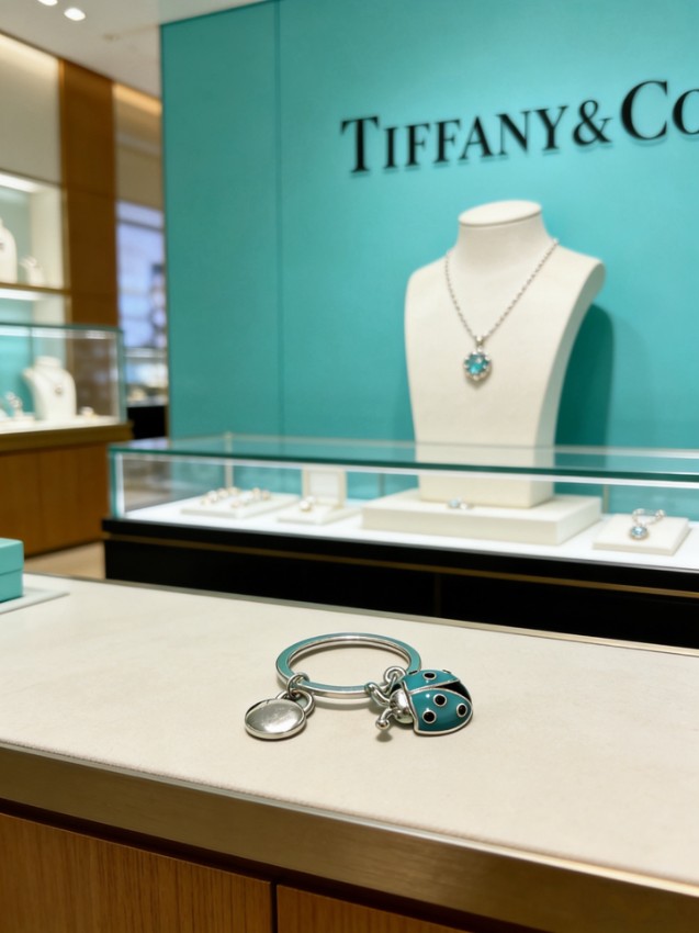 ティファニー ハイブランド レディバグキーリング エナメルチャームデザイン 丁寧な縫製 高評価_6