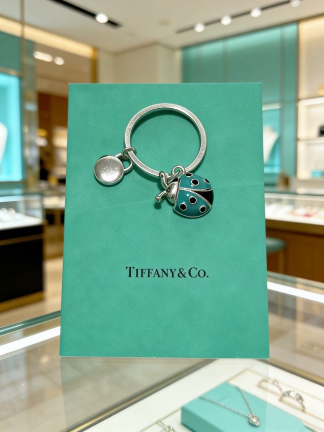 ティファニー ハイブランド レディバグキーリング エナメルチャームデザイン 丁寧な縫製 高評価_7