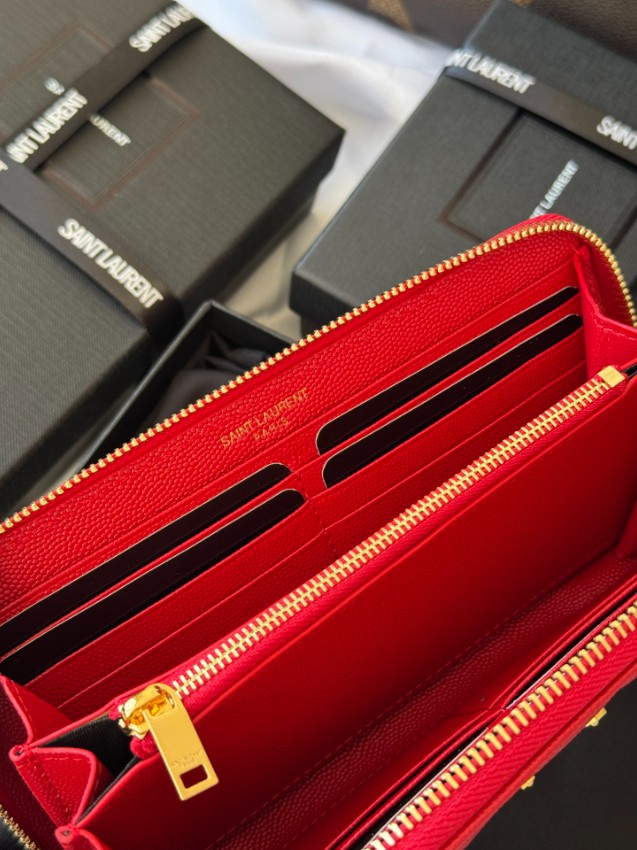 サンローラン スーパーコピー ラウンドファスナー長財布 キルティングレザー ゴールドロゴ 定番_9