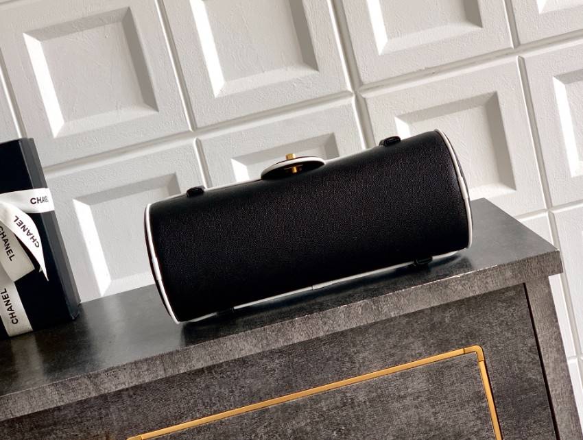 シャネル 格安 ショルダーバッグ フラップデザイン ゴールドココマーク バイカラーパイピング 高品質_4