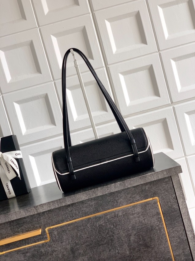 シャネル 格安 ショルダーバッグ フラップデザイン ゴールドココマーク バイカラーパイピング 高品質_2