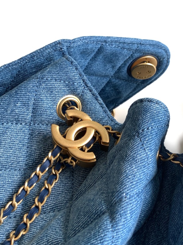シャネル ブランド コピー デニムトートバッグ キルティングチェーンデザイン 丁寧な縫製 新作_5
