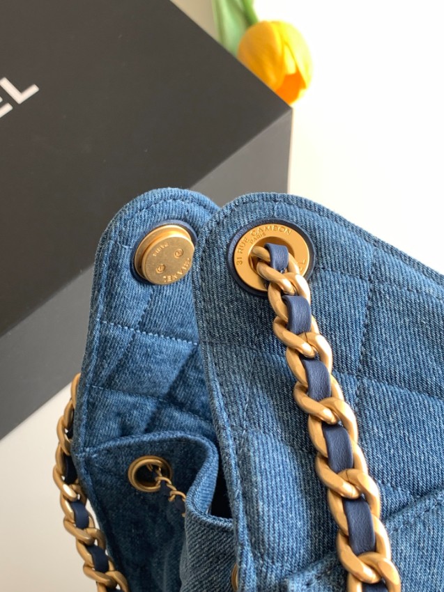 シャネル n級 デニムトートバッグ キルティングチェーンデザイン 上質感 高品質_5