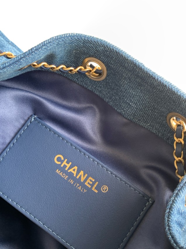 シャネル n級 デニムトートバッグ キルティングチェーンデザイン 上質感 高品質_4