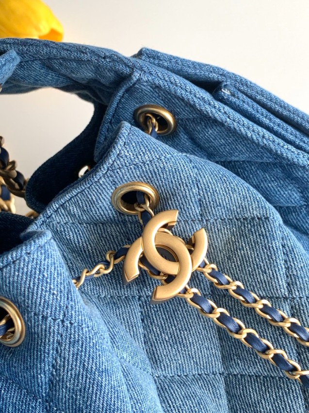 シャネル n級 デニムトートバッグ キルティングチェーンデザイン 上質感 高品質_6