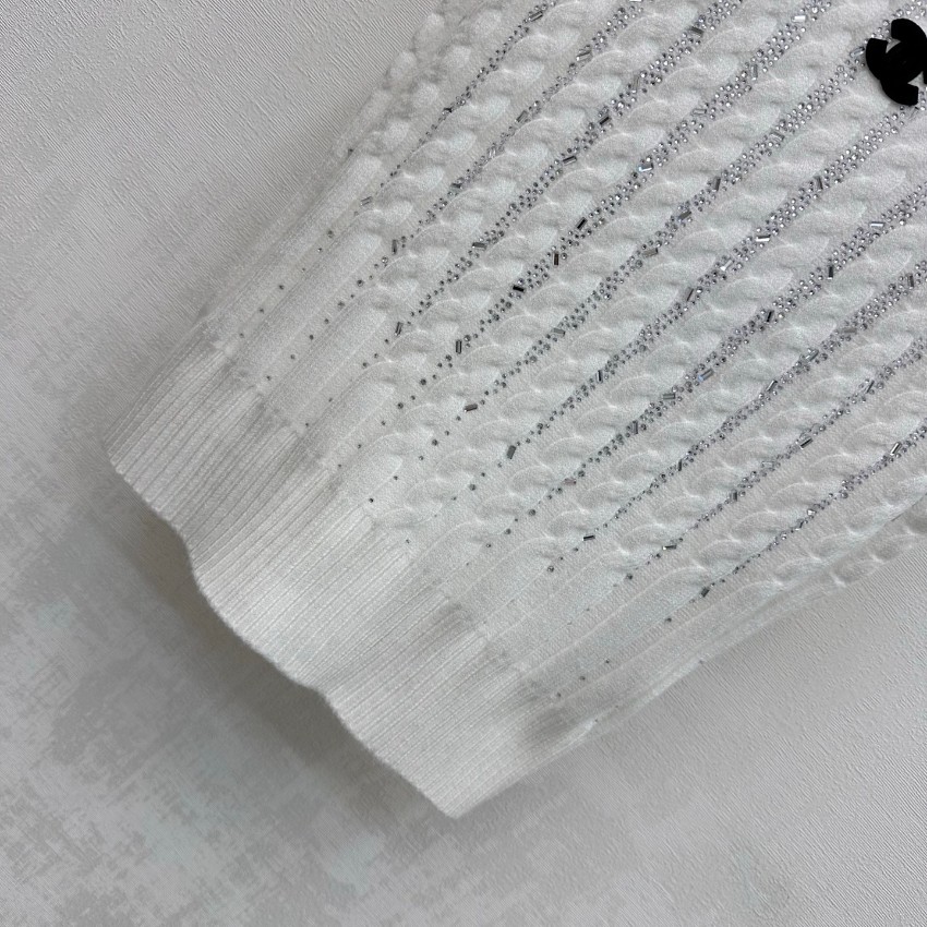 シャネル スーパーコピー ニットトップス ノースリーブ編み込みデザイン 快適な着心地 定番_5