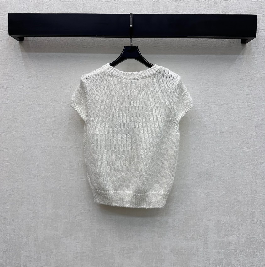 シャネル ブランド コピー ニットトップス 半袖シンプルデザイン 肌触り良好 新作_2