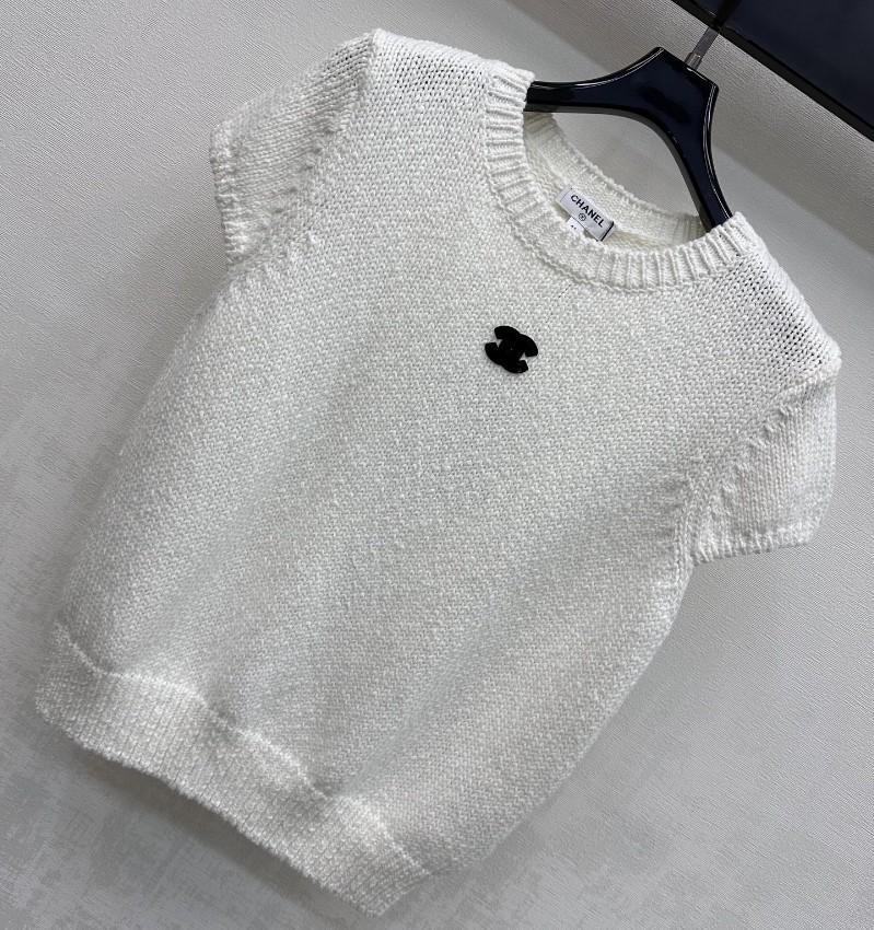 シャネル ブランド コピー ニットトップス 半袖シンプルデザイン 肌触り良好 新作_3