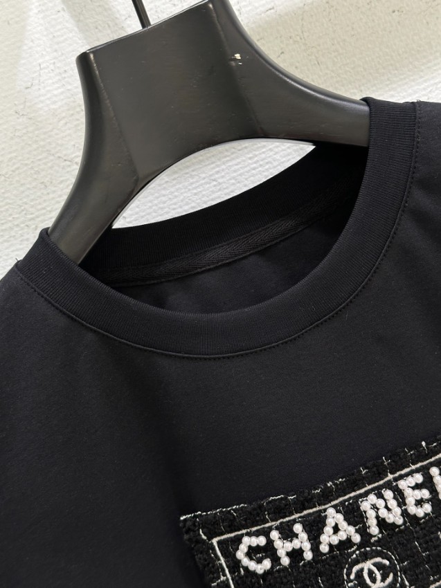 シャネル 本物級コピー ロゴTシャツ シンプルデザイン 半袖トップス 快適な着心地 新作_3