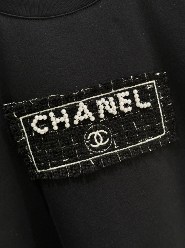 シャネル 本物級コピー ロゴTシャツ シンプルデザイン 半袖トップス 快適な着心地 新作_5