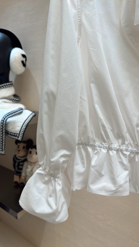 シャネル スーパーコピー フリルブラウス リボンネックデザイン 長袖シャツ 高品質_5