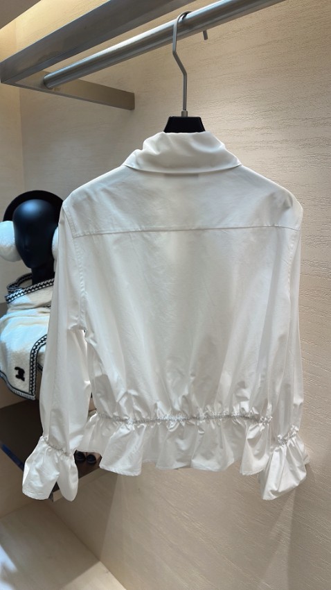 シャネル スーパーコピー フリルブラウス リボンネックデザイン 長袖シャツ 高品質_3