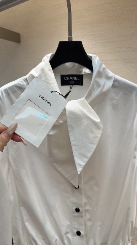 シャネル スーパーコピー フリルブラウス リボンネックデザイン 長袖シャツ 高品質_6