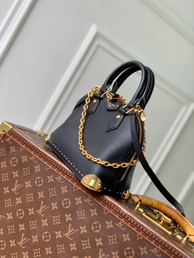 ルイヴィトン スーパーコピー レザーミニハンドバッグ チェーン装飾 2WAYショルダー 高級感仕上げ_2