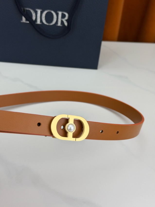ディオール 格安 CDロゴスリムレザーベルト オレンジカラー金具仕様 即納対応_2